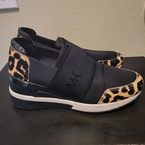 Michael kors Felix leopard trainers wedge sneakers